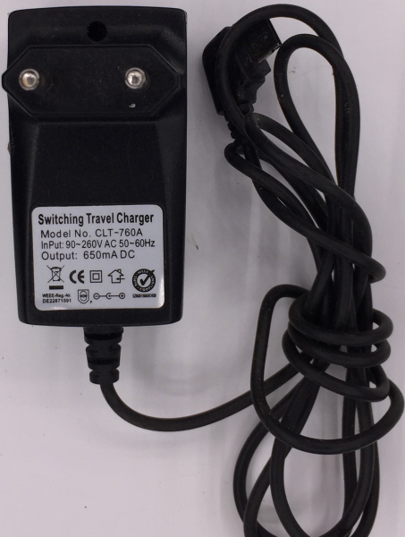 Switching CLT-760A INPUT: 90-​260V AC 50-60Hz OUTPUT: 650mADC