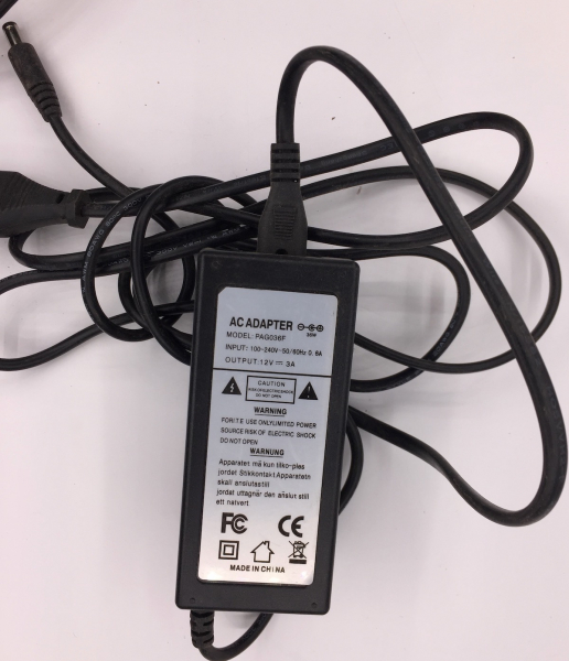 PAG036F 12V-3A AC ADAPTER