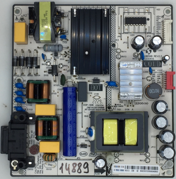 55UN7006LB DLBB568 Rev0.3 20200416 SHG6504B08 81-PBE055-H4B08AP Netzteil