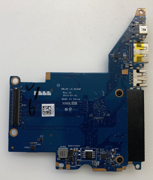USB - DP - Card-Reader Board VBL20 LS-9244P Rev:1A (455M6732L01)  für HP ZBook 15