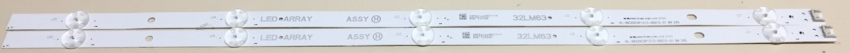 MD32198 32LQ63006LA SET2 2x  HL-99320CSP1313-0501S-01 B4 2X5  32LM63 LED Backlight