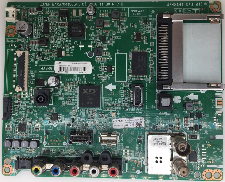 43LJ515V EAX67041505(1.0) 64424113 Mainboard