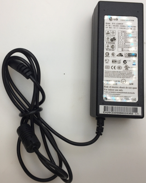 LG  LCAP07F  IN(100-240V) 50-60Hz 1.0A Max OUT(12V-3,0A) 36w smps ADAPTER