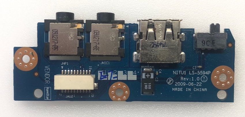 USB - Audio - Board NITU1 LS-5594P Rev: 1.0für Lenovo IdeaPad U450p