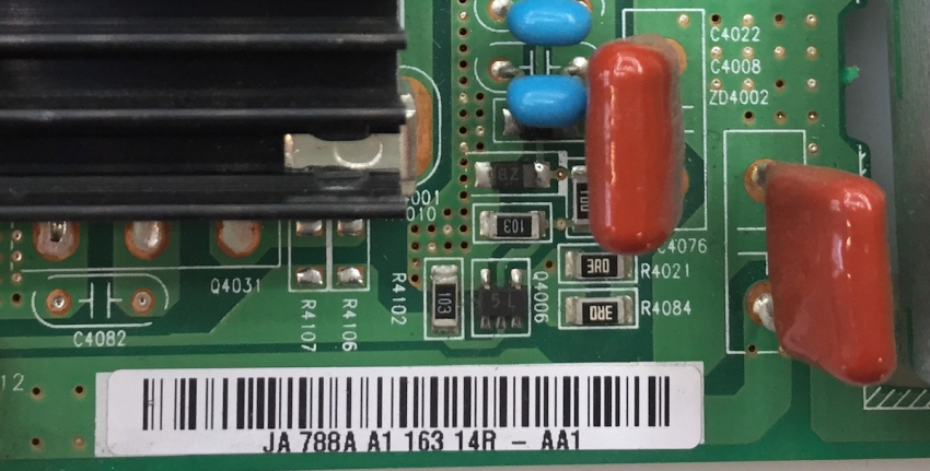 PS64D8090 SAMSUNG X-Sus Board LJ41-09452A LJ92-01779A JA788A A1 AA1