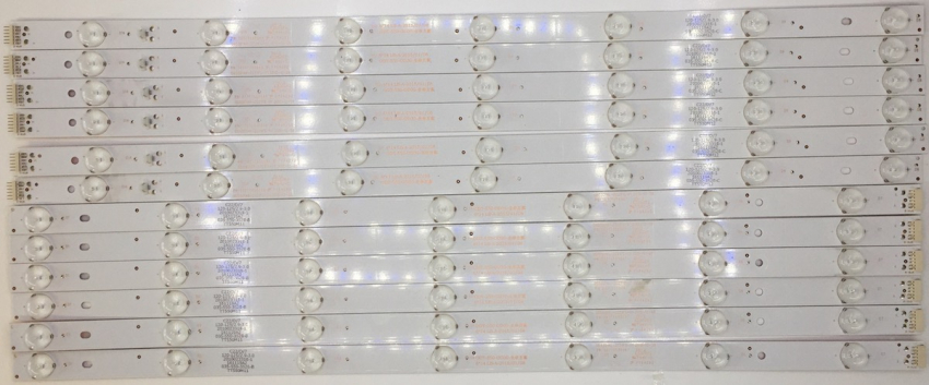 Set 12 6x 0D55D14R-ZC21FG-01 ODT-550-OD30 303TT550048 und 6x 0D55D14L-ZC21FG-01 ODT-550-OD30 303TT550047 LED Backlight für LC54GPU1L01, DVX5, DVB-PMU15509H  DVD-PM15509HCATS