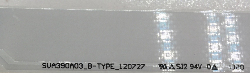 Set 5x SVA390A03_A-TYPE_120727 und 5x SVA390A03_B-TYPE_120727 LED Backlight z.B für T390HVN02.1, TX-L39B6ES