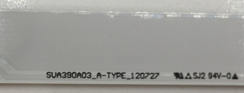 Set 5x SVA390A03_A-TYPE_120727 und 5x SVA390A03_B-TYPE_120727 LED Backlight z.B für T390HVN02.1, TX-L39B6ES