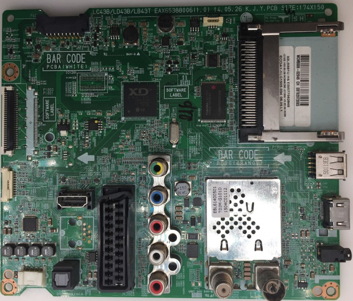 32LB561U EAX65388006(1.0) EBT62973065 EBR77562849 Mainboard