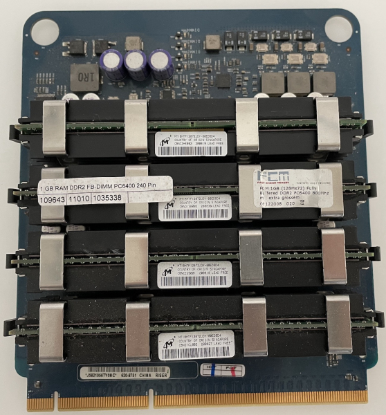 Apple 630-8751 820-2178 - B Memory Riser Board für Mac Pro 3.1 mit DDR2 RAM