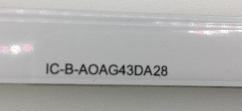 43PUS6504, 43PUS6554 Set4 4xIC-​B-AOAG43DA28 210BZ10D0B336BH00Y LED Backlight