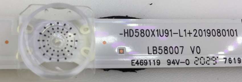 Set 3x HD580X1U91-L1+2019080101 LB58007 V0 LED-Backlight für 58A7100, 58AE7000 58AE7010F