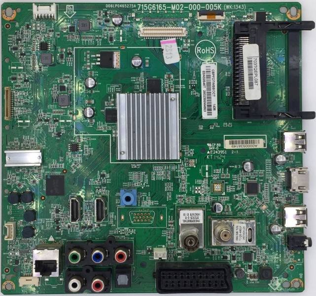 47PFK6309 motherboard 715G6165-M02-000-005K 703TQEPL087