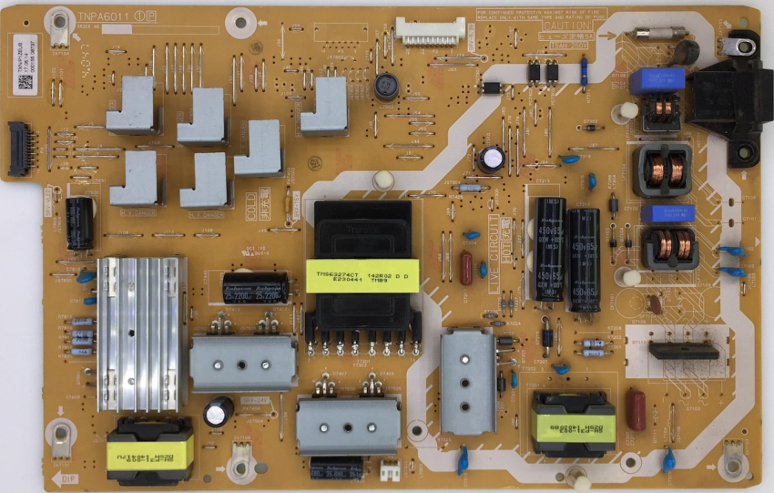 TX-55ASW654 TX-55ASM655 TNPA6011 1P TXNP1ZEUB Netzteil Ver. mit 2 langen 450V Kondensatoren