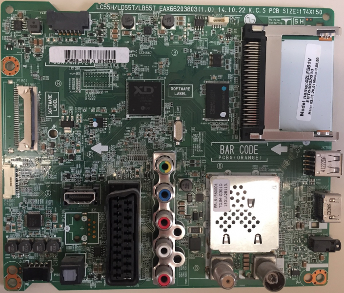 42LF651  EAX66203803(1.0)  EBT64032613 Mainboard