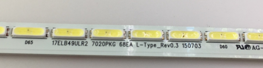 17ELB49ULR2 7020PKG 68EA L- Type_Rev0.3 150703 LED Backlight z.B für L49U300N4CW, TIPST49B