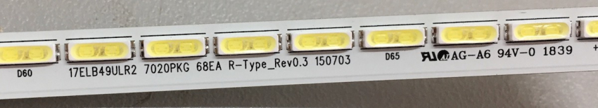 17ELB49ULR2 7020PKG 68EA R-Type_Rev0.3 150703 LED Backlight z.B für L49U300N4CW, TIPST49B