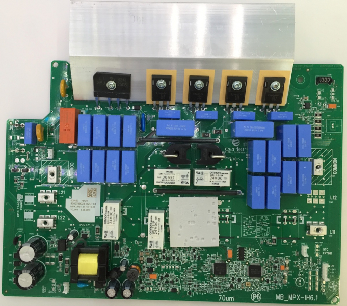 T53T86N2/01 T83I86N2MC/01 HMi50iT EH801SP17E/01 T54T86N2 P0222137 MB_MPX-iH61_V03.PCB 9000749024 (9000758414) für Neff AEG Miele Bosch Induktionskochfeld