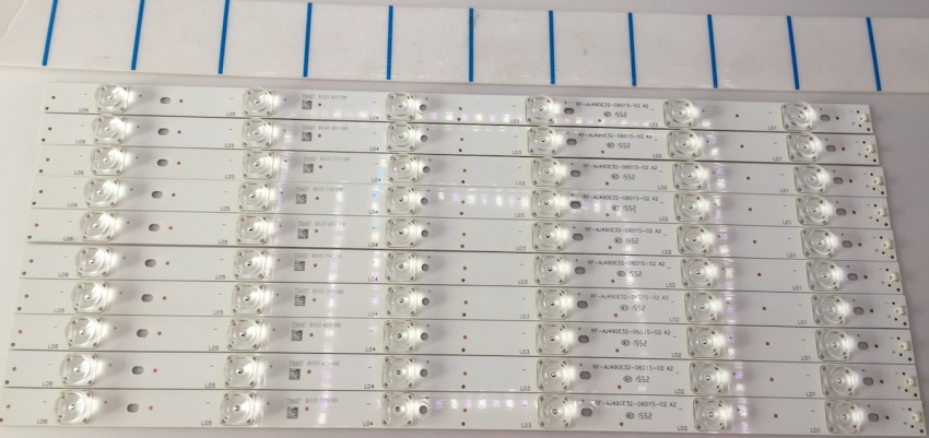 Set10 10x RF-AJ490E32-0601S-02 LED Backlight für LC-49SFE7451E LC-49SFE7332E, LC-49CFE5221E, LC-49CFE6242E