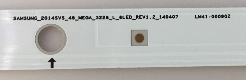 UE48H5273 UE48H5003 Set8 4xSAMSUNG_2014SVS_48_MEGA_3228_L_6LED_REV1.2_140407 und 4x SAMSUNG_2014SVS_48_MEGA_3228_R_5LED_REV1.2_140407 LED Backlight