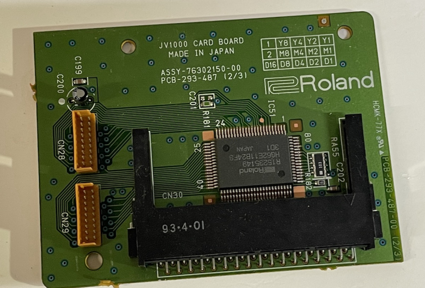 Roland JV-1000 JV1000 CARD BOARD