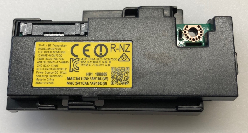 GQ55Q7FNGT Wi-Fi/BT Transmitter WCM730Q BN59-01264B 2016AJ7707