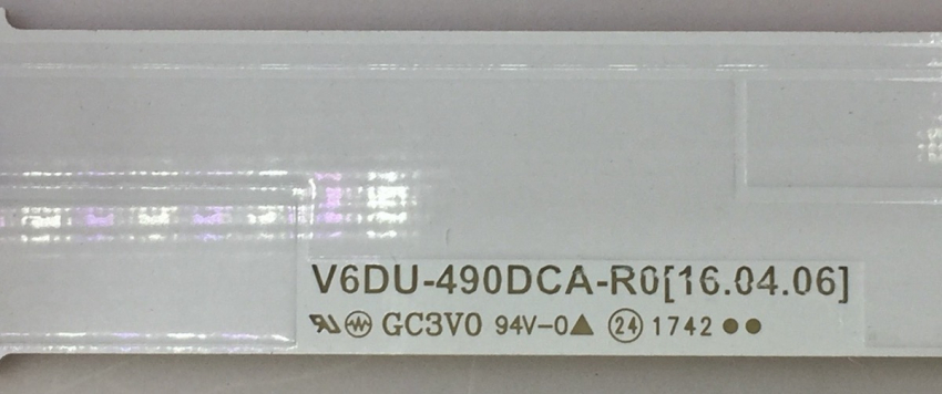 UE49MU6179U, UE49MU6199, UE49MU6199U, UE49MU6272U Set12 6x V6DU-490DCA-R0 und 6x V6DU-490DCB-R0 LED Backlight