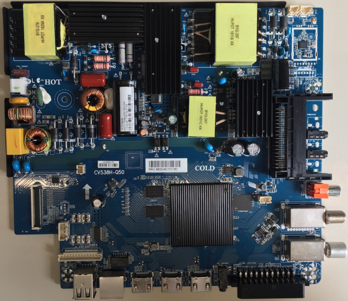 GUODD-ASS55N CV538H-Q50 7.T538HQ501200.5AE BJM1-155132-0T3G B83D4E1FC Mainboard