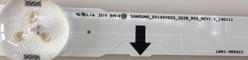 Set 6x  SAMSUNG_2014SVS55_3228_R05_REV1.1_140111 LM41-00099G 6x SAMSUNG_2014SVS55_3228_L07_REV1.1_140111 LM41-00099A für UE55H6470, UE55H6250, UE55H6290,UE55H6470SS