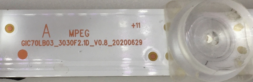 70P615 Set6  2x GIC70LB03_3030F2.1D_V0.8_20200629 A und 4x GIC70LB04_3030F2.1D_V0.8_20200629 B LED Backlight