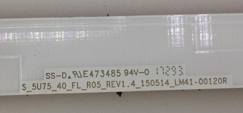 Set10   5xS_5U75_40_FL_L04_REV1.4_150514_LM41-00120S  und  5xS_5U75_40_FL_R05_REV1.4_150514_LM41-00120R   LED Backlight z.B für  UE40KU6079U