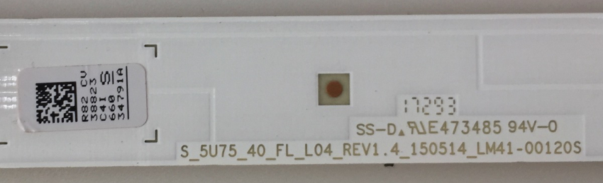 Set10   5xS_5U75_40_FL_L04_REV1.4_150514_LM41-00120S  und  5xS_5U75_40_FL_R05_REV1.4_150514_LM41-00120R   LED Backlight z.B für  UE40KU6079U