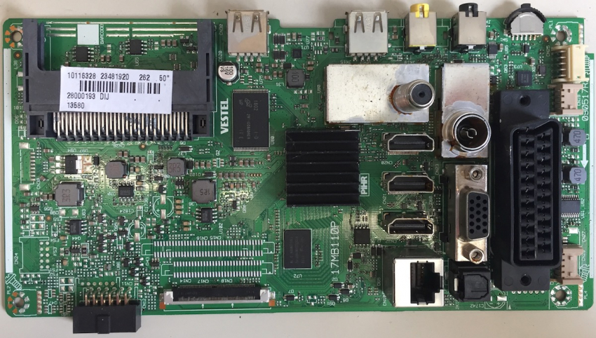 LT-50U54JF 17MB110P 23481920 090517R2 Mainboard