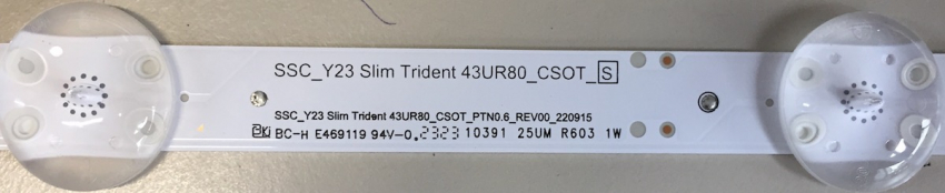 43UR78006LK SET5 5x SSC_Y23 Slim Trident 43UR80_CSOT_PTN0.6_REV00_220915 LED Backlight