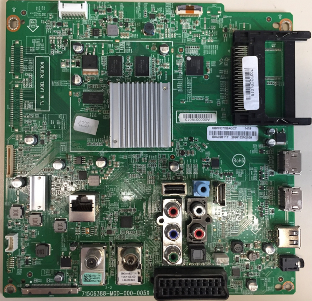 42PFK6559 715G6388-M0D-000-005X 703TQEPL016 Mainboard
