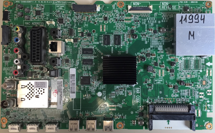 55UF8409 EAX66492807(1.0) EBT64136505 Mainboard