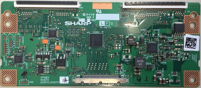 40PFL5806 CPWBXRUNTKDUNTK4918TP ZB T-CON