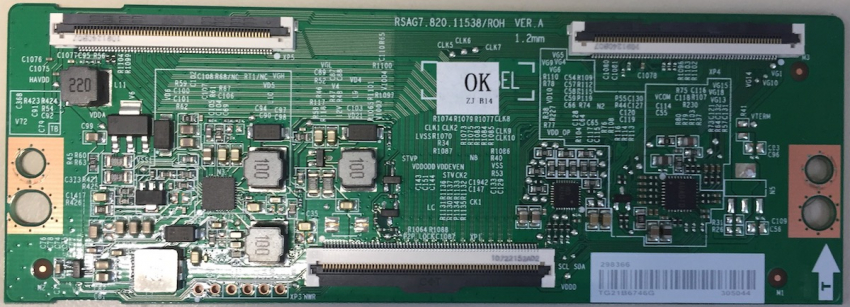 55A6CG V55A6FG 55A6GG RSAG7.820.11538/ROHVER.A 1.2mm  298366 305044  H41802PNK85A1 T-con