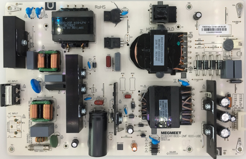 U65H7SX  U65H7A CH1180D-2MF 600-UBE REV:1.0 power board