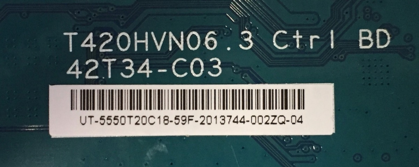 DVB-PM15009HCATS  T420HVN06.3 42T34-C03 UT-5550T20C18 T-Con