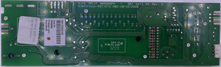 55GDD D4 AU 387 6673 (05G0820PMBLP 387 7231 PCTi02GF) KITE 2-387 6676 00 REV.B 387 813 400 (R) Eingabefeld Electrolux Kite Split Bargraph