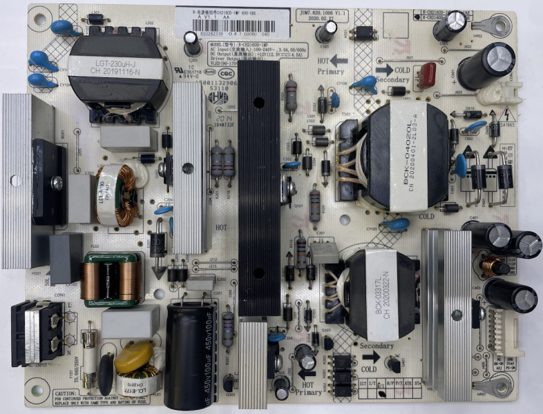 U58G7N R-CH2160D-1MF 600-UBE JUM7.820.1006 V1.1 Netzteil