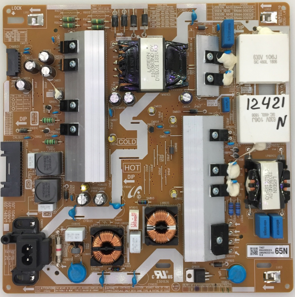 UE65NU7009U power board  BN4400932A  BN44-00932A L65E6N_NHS REV:1.1