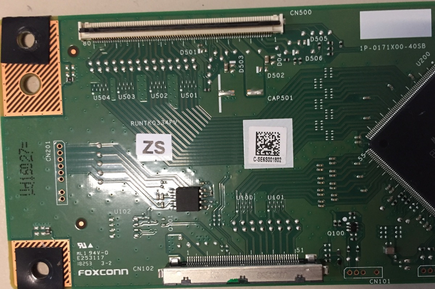 LC-60UI9362E 1P-0171X00-40SB RUNTK0334FV ZS T-Con