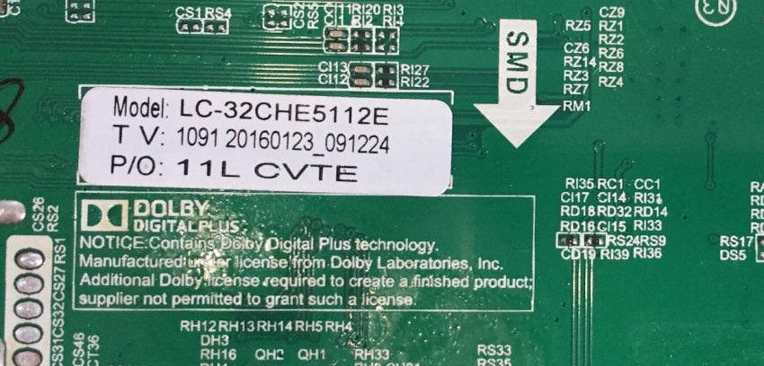 LC-32CHE5112E LC-32CHE5112EW TP.MS3463S.PB711 LC320DXJ-SFE1 1091 20160123_091224 Mainboard