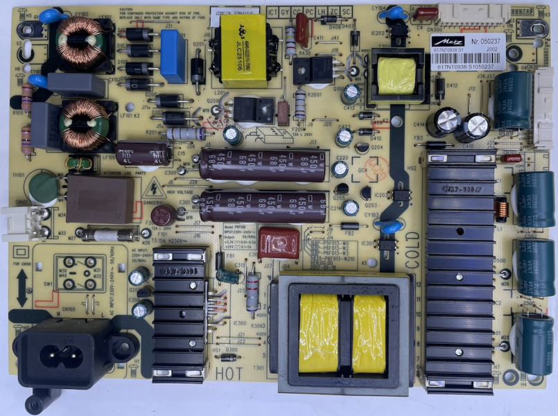 43TX77 43TX95 power board 168P-P6F013-W2 5835-P6F013-W210 VER:00.00 617NT0938.S1