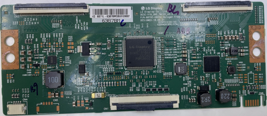 TX-43JXW604 6870C-0805A V19_UHD_TM120_v0.3 6871L-6387BM T-Con