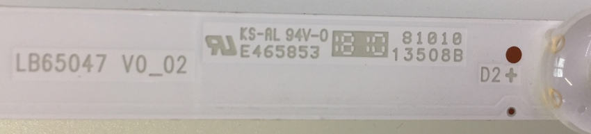 65PUS6262   Set14   7xLB65047 V0_02 210BZ06DLB3030P01L  und   7xLB65047 V1_02 210BZ06DRB3030P01L LED Backlight z.B für 65PUS6262
