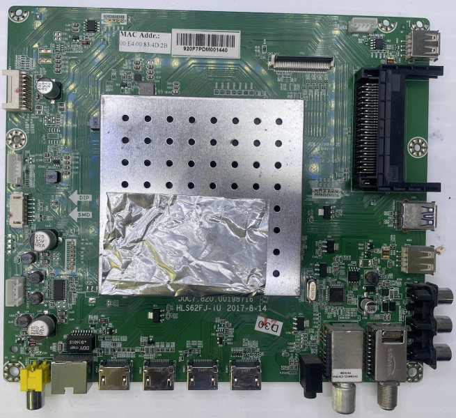UHD65E6200ISX2 JUC7.820.00198716 C60U17-E14-S Mainboard