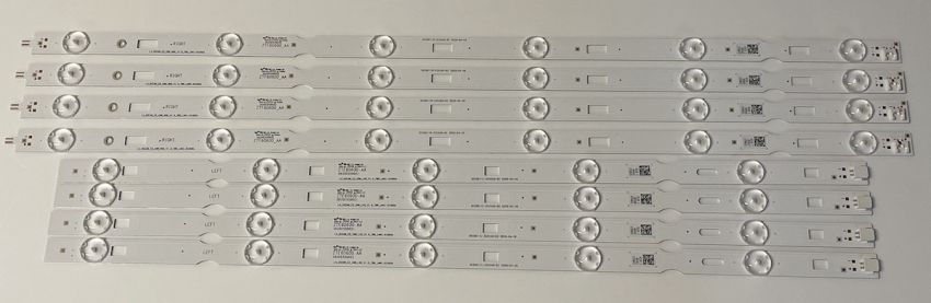 Set 8x4 SE55D11L-ZC22AG-03 Left ZTE60600-AA L4_OCEAN_E5_CDM_L05_V1.0_TBK_LM41-01005A und SE55D11R-ZC22AG-03 ZTF60600_AA  L4_OCEAN_E5_CDM_R06_V1.0_TBK_LM41-01006A LED Backlight  für 55GUB7040 55GUB7140 55VOE71 55VLX700
